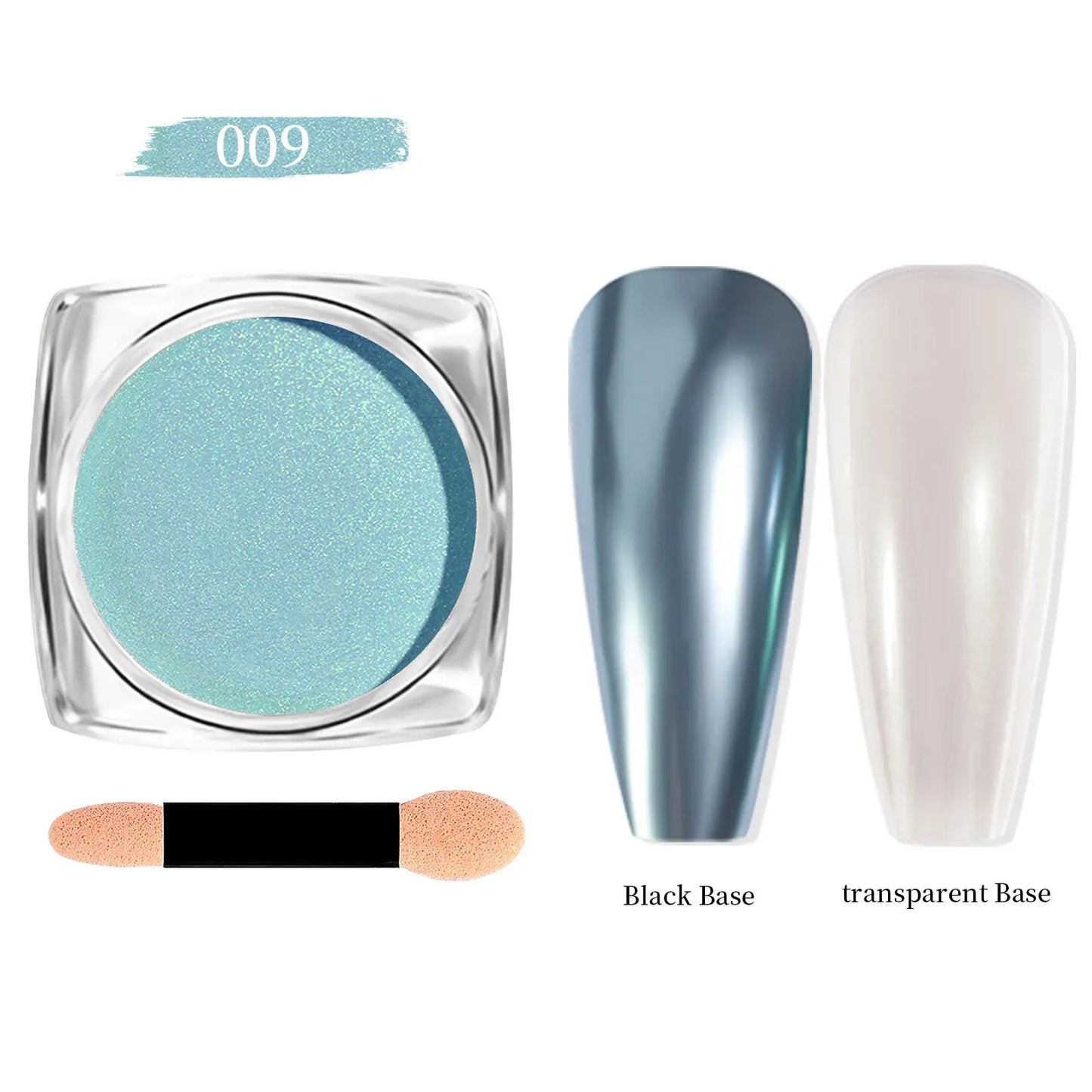 Aurora Holographic Nail Art Powder – Chrome Mirror Effect Glitter for UV/LED Nails