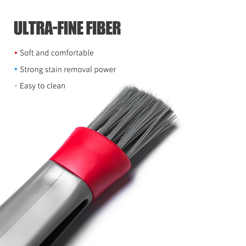 Car Air Vent Double Head Brushes Multifunction Auto Air Conditioner Car Cleaning Tools Dusting Interior Detailing Tool Brush