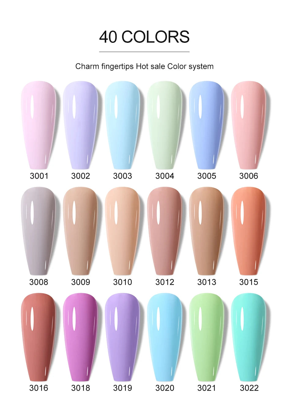 NAILCO Macaron Gel Nail Kit – 10PCS Jelly Colors for Soft, Glossy Manicures