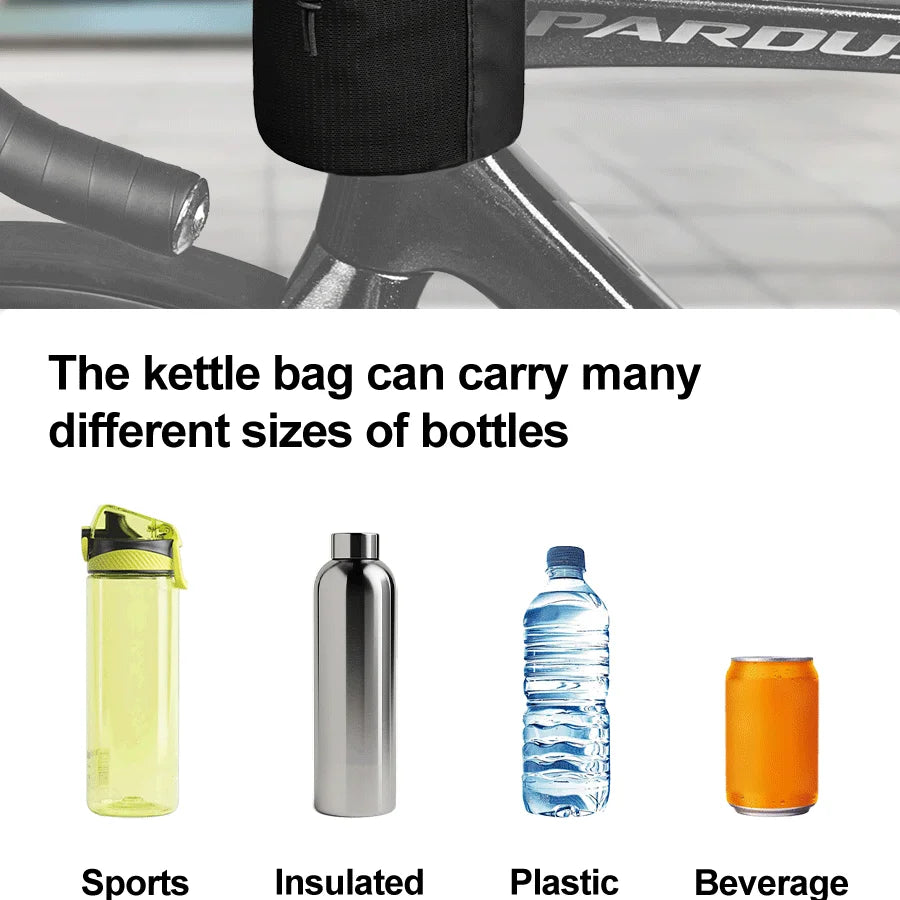 Bike Bags Bottle Holder Cycling Water Bottle Carrier Pouch Insulated Kettle MTB Road Bicycle Handlebar Bag Cycling Accessories