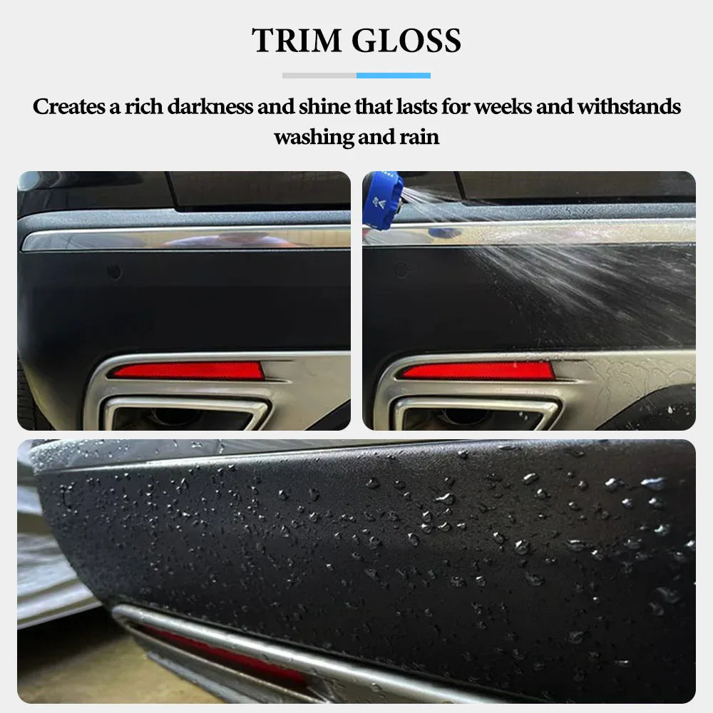 Car Plastic Restorer Back To Black Gloss Leather Polish Coating Car Cleaning Products Plastic Parts Refurish Auto Detailing