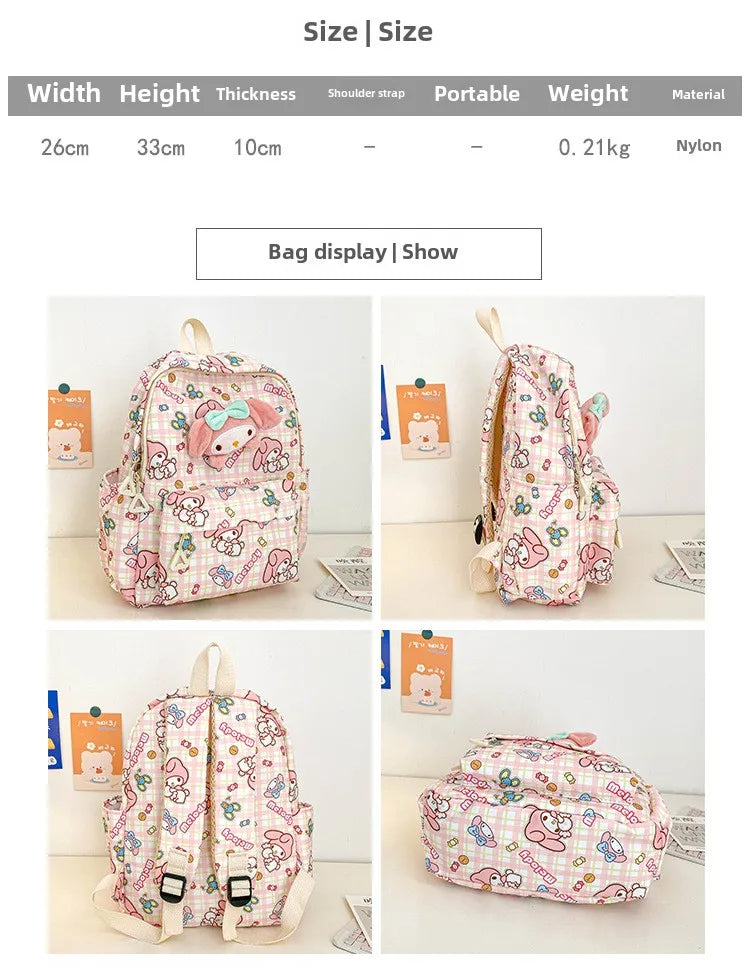 Sanrio Star Squad Backpack – Hello Kitty, Kuromi & Cinnamoroll Cutie Carry for Kids & College!