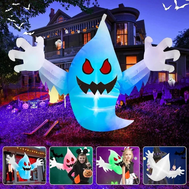 Halloween Inflatable Ghost for Scary Party Supplies Spooky Indoor and Outdoor Garden Yard Decoration for Haunted House