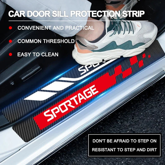 KIA Sportage Sill Protectors – 4PCS Carbon Fiber Set