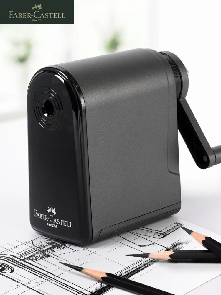 Faber-Castell Artist Long Point Sharpener – Manual Pencil Tool for Charcoal, Drawing & Sketching with Adjustable Tip Control