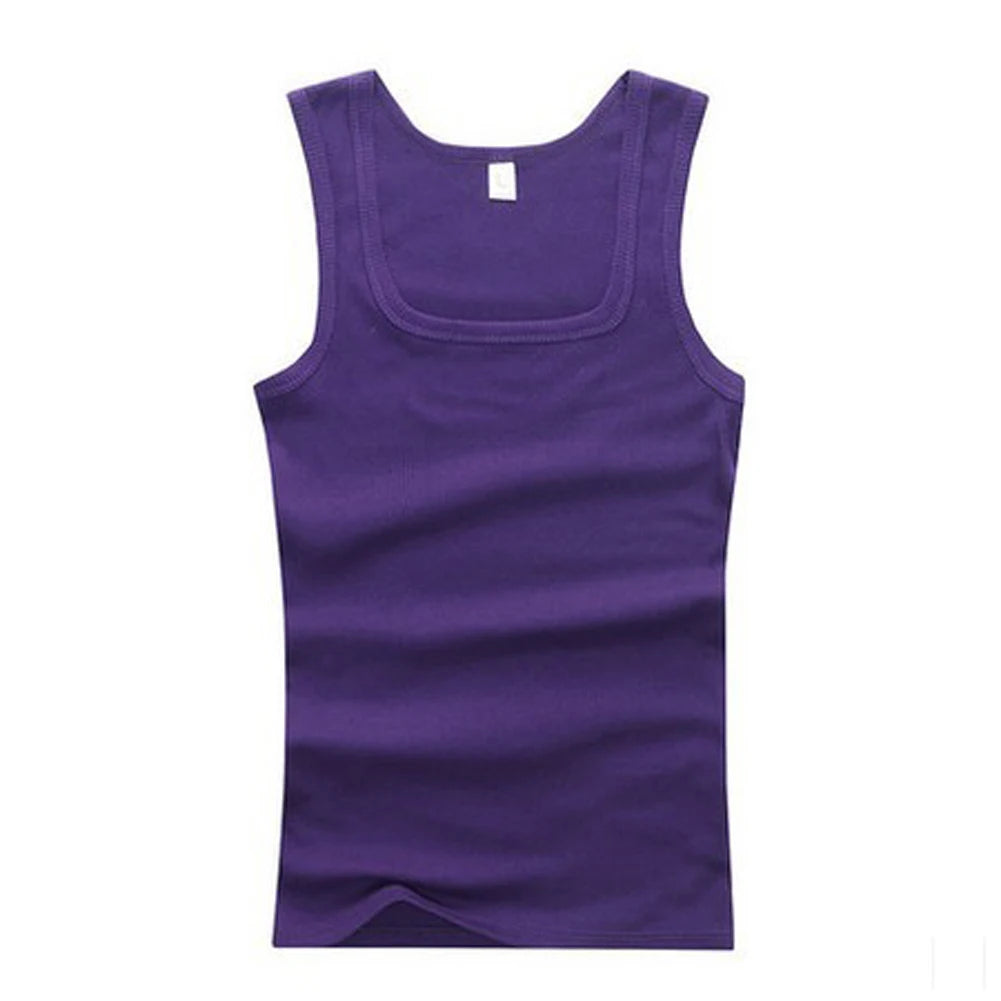 2024 Hot Black White Sleeveless Fitness T-shirts Men Clothing Tank Tops Casual Bodybuilding Vest Male Top Cotton Plus Size Vests