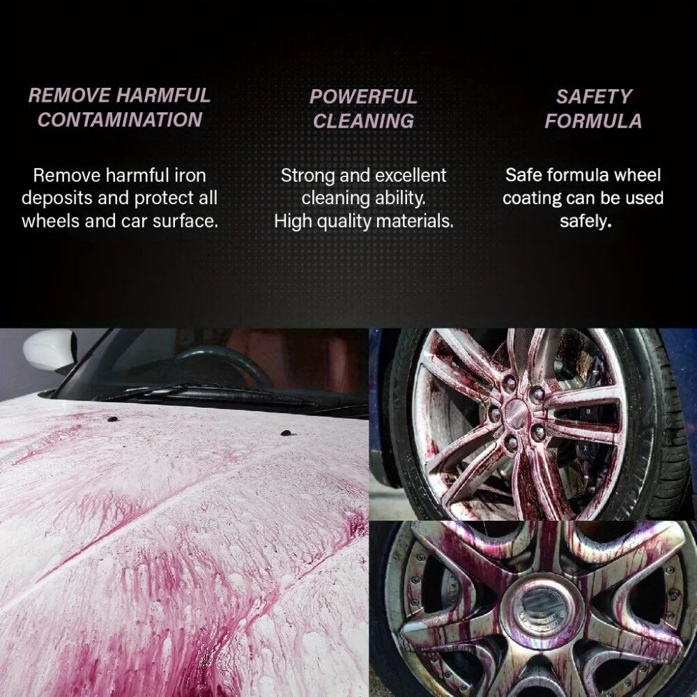 H4Cacle Car Iron Remover Protect Paint Wheels and Brake Rim Metal Dust & Iron Powder Remover