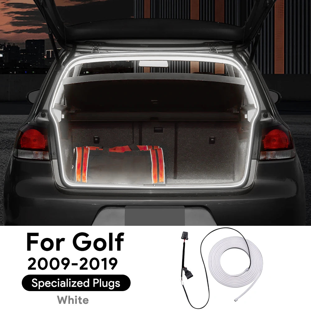 Rear Trunk Light For Volkswagen VW Golf 7 Mk7 Golf MK6 Golf MK8 Polo MK5 MK6 Bright LED Silicone Light Yellow White Accessories