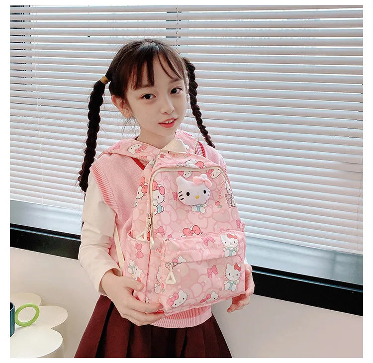Sanrio Star Squad Backpack – Hello Kitty, Kuromi & Cinnamoroll Cutie Carry for Kids & College!