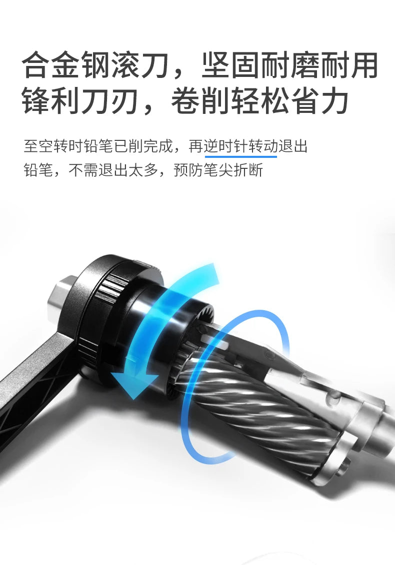 Faber-Castell Artist Long Point Sharpener – Manual Pencil Tool for Charcoal, Drawing & Sketching with Adjustable Tip Control