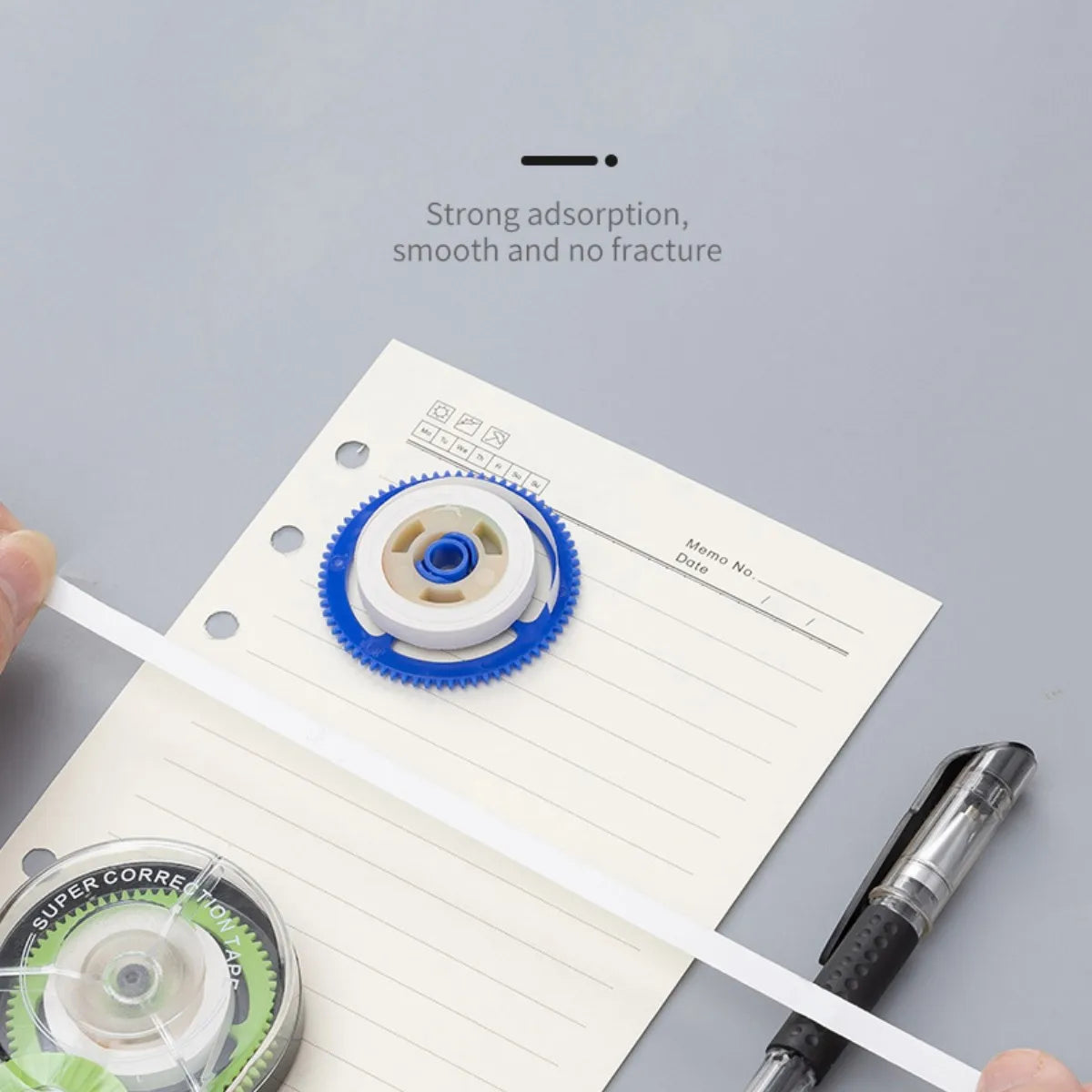 3-Pack Film-Based Correction Tape – White Mistake Out with Transparent 5mm Dispenser (16.4ft) for School & Office Use