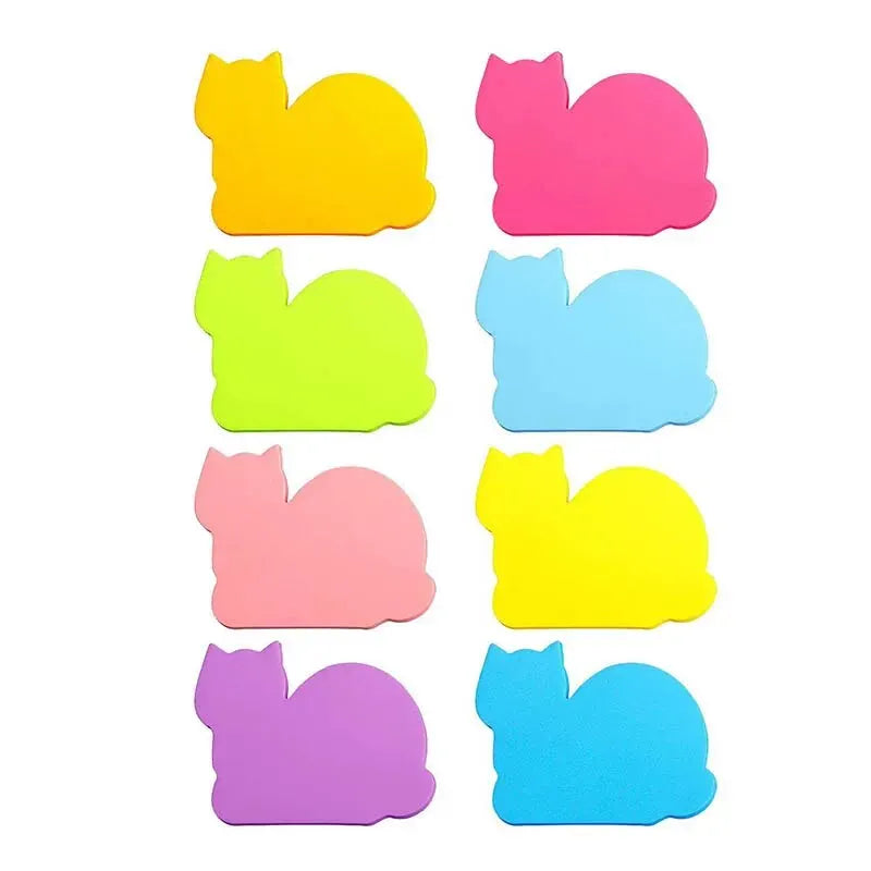 6pcs Cat PET Transparent Memo Sticky Note Paper Daily To Do It Check List Paperlaria School Stationery