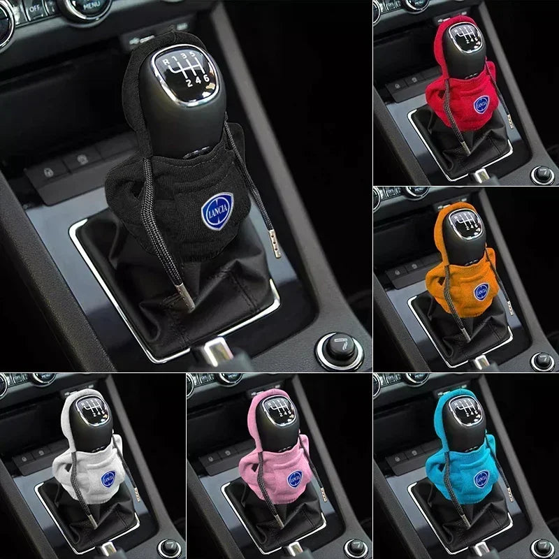 Gearshift Hoodie Car Gear Shift Knob Cover Sweatshirt Change Lever Cover For Lancia Delta Flavia Phedra Thema Thesis Voyager