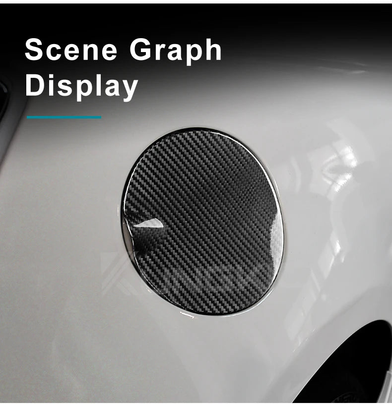 Real Hard Carbon Fiber Sticker For Abarth 595 595C 695 2012-2014 2015 2016 2017 2019 2019 2020 2021 2023 Car Fuel Tank Cap Cover