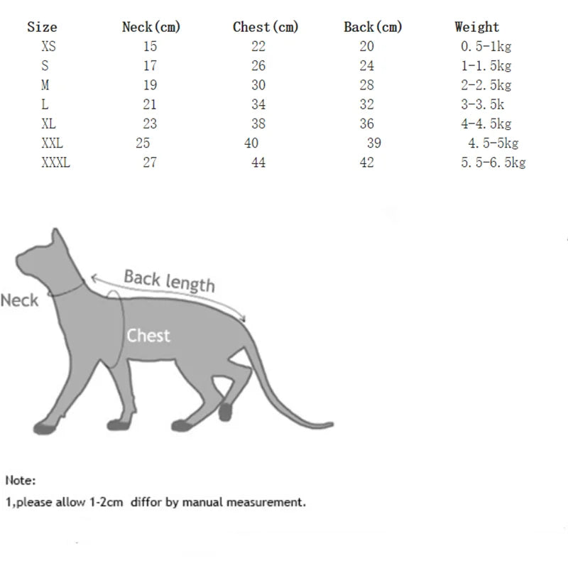 Striped Undershirt for Sphynx Cat Elegant high neck T-shirt for Kittens Dogs Spring Soft Long Sleeve Coat for Devon Rex Clothing