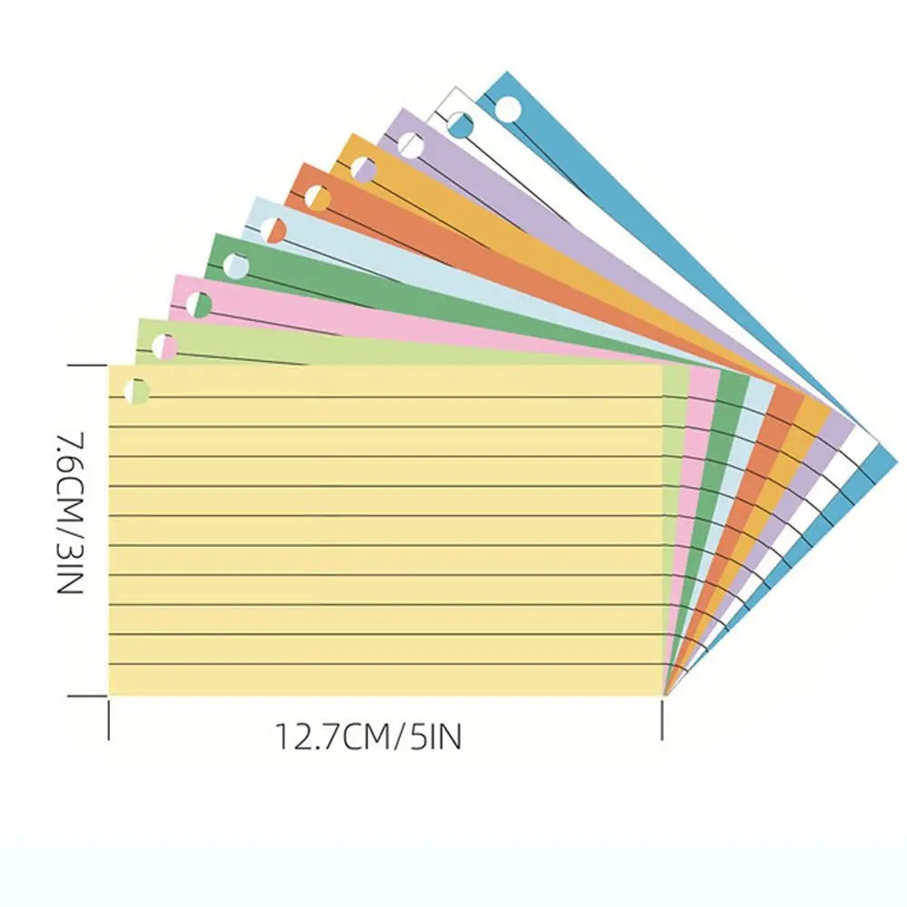 50Pcs Binder Notepad Portable Word Book Card Loose-leaf Book Cute Korean Creative Ring Note Pads Students Writing Memo Book