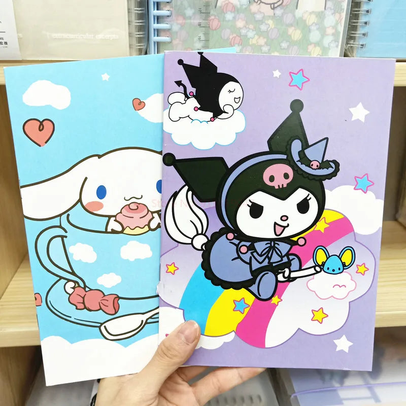 Sanrio Kawaii Notebook Set – 20pcs Hello Kitty, Kuromi, Cinnamoroll & Melody Daily/Weekly Planners for School