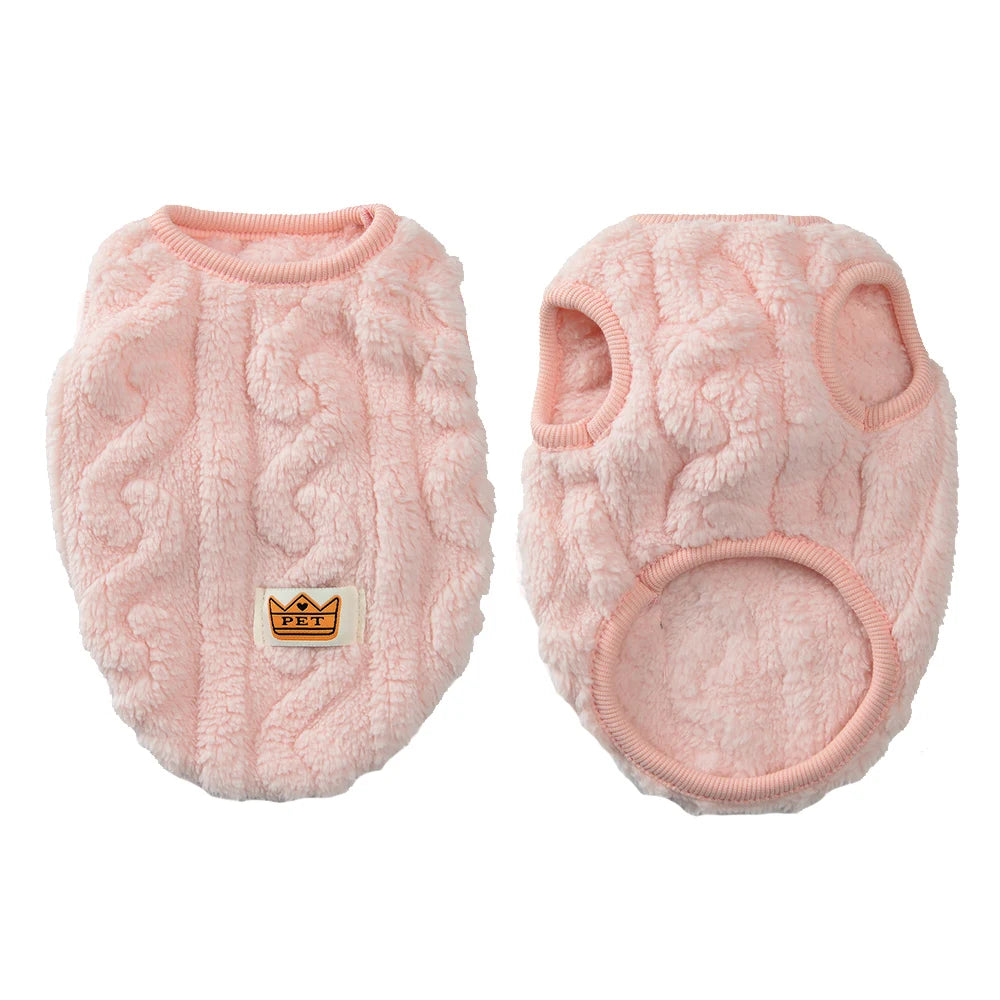 Autumn Winter Pet Cat Clothes Warm Fleece Sweatshirt Apparel For Small Medium Dogs Cats Costume Cozy Soft Kitten Puppy Clothing