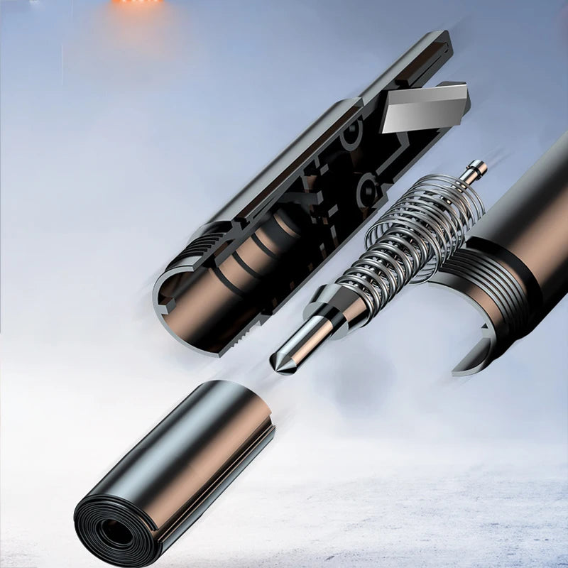 Car Safety Hammer Emergency Glass Breaker Seat Belt Cutter High Hardness Tungsten Steel 2 in 1 Rescue Tool Auto Accessories