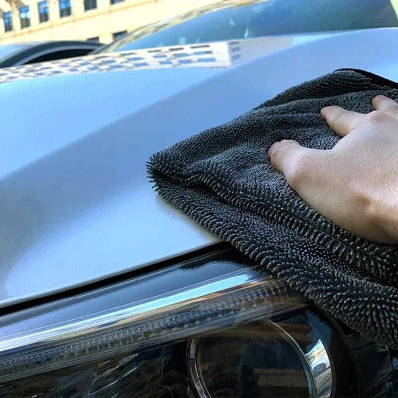 1200GSM Car Wash Towel Double Sided Towel Car Detailing Twisted Braid Cloth Super Absorbent Rag for Car Home Washing Accessories
