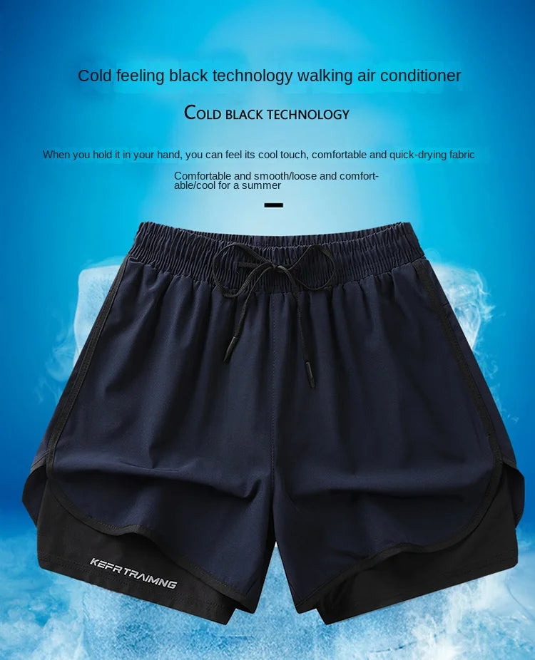 2-in-1 Summer Sports Shorts – Quick-Dry Comfort for Him & Her!