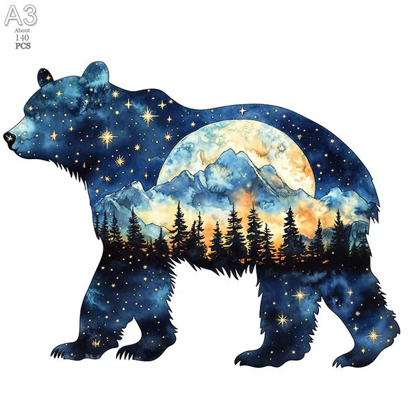 Wooden Animal Puzzle for Adults Kids Cat Wooden Jigsaw Irregular Dog Animal Wood Puzzles Exclusive Design Intelligent Jigsaws
