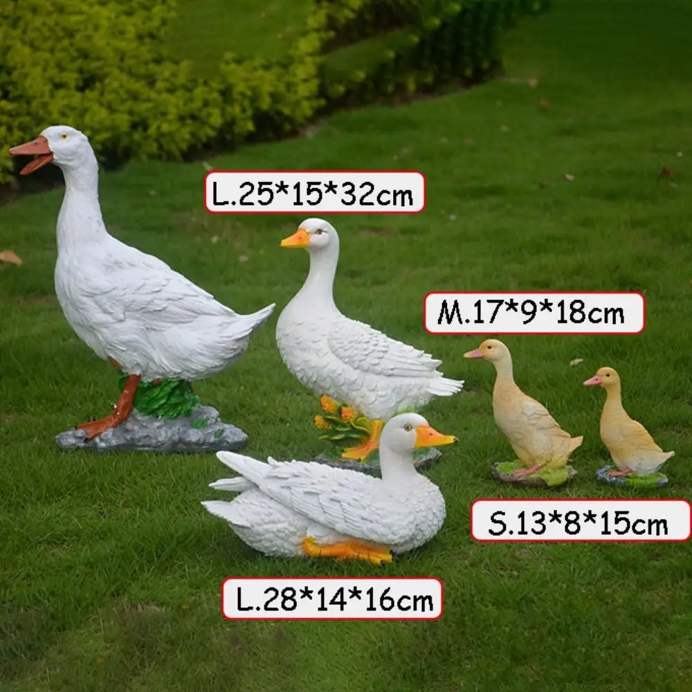 Creative 1 pcs Simulation Duck Duck Statue Large For Outdoor Garden Decor Duck Model Resin Crafts Park Landscape