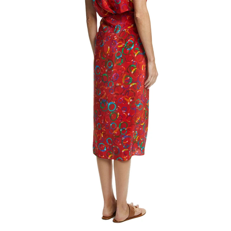 Women's Half Skirt New Elegant and Fashionable Printed Female Long Skirt Sexy High Waist Office Ladies Loose A-line Skirt