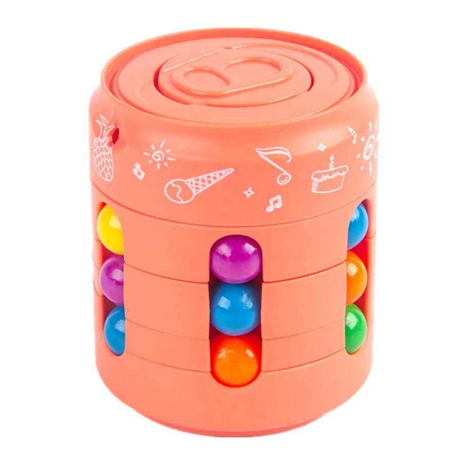 Magic Bean Cube Finger Gyro Rotating Antistress Relieve Anxiety Develop Intelligence Decompression Fidget Toy Adults Kids Gift