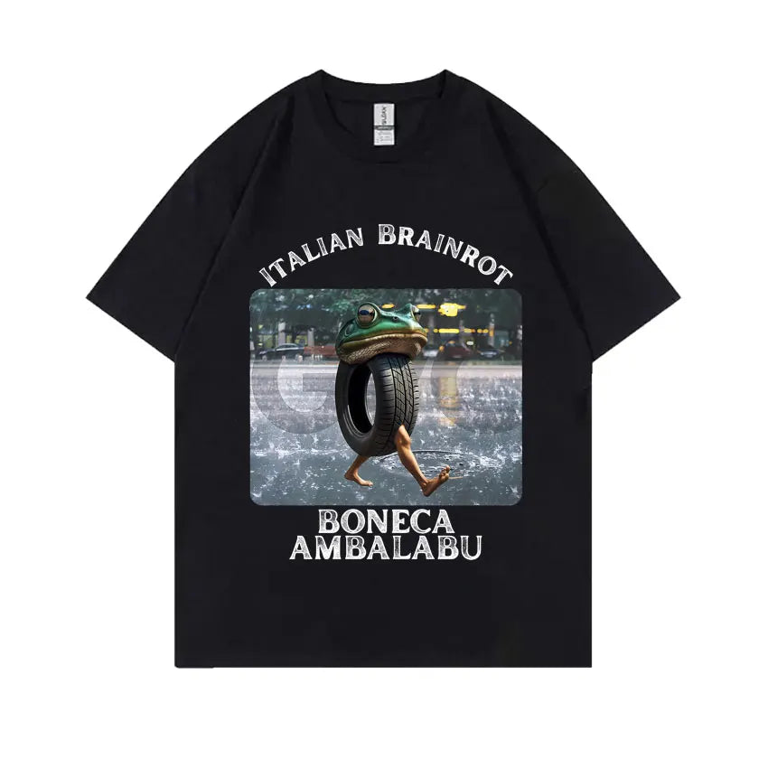 Italian Brainrot Funny Meme T-shirt Tralalero Tralala Tung Tung Tung Sahur Brr Brr Patapim Bombardiro Crocodilo Graphic T Shirts