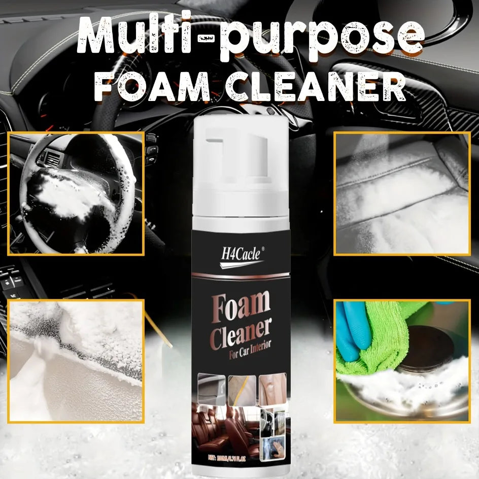 Multifunctional Foam Cleaner Car Interior Stain Removal and Cleaning Leather Seat Home Foam Cleaner Spray Maintenance Wash