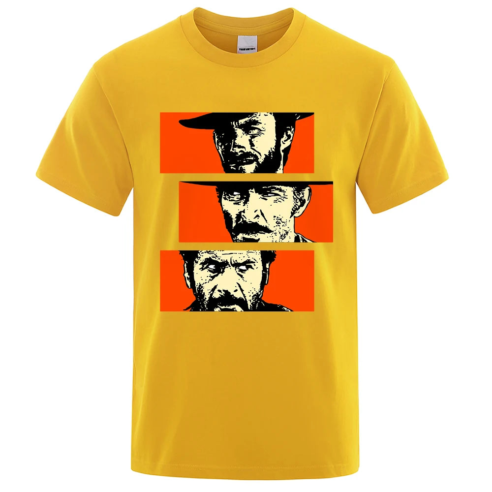 The Good, The Bad & The Stylish – Oversized Cowboy Tee for Classic Western Fans!