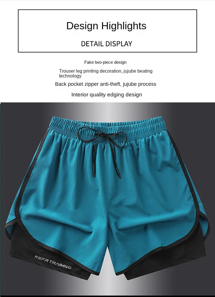 2-in-1 Summer Sports Shorts – Quick-Dry Comfort for Him & Her!