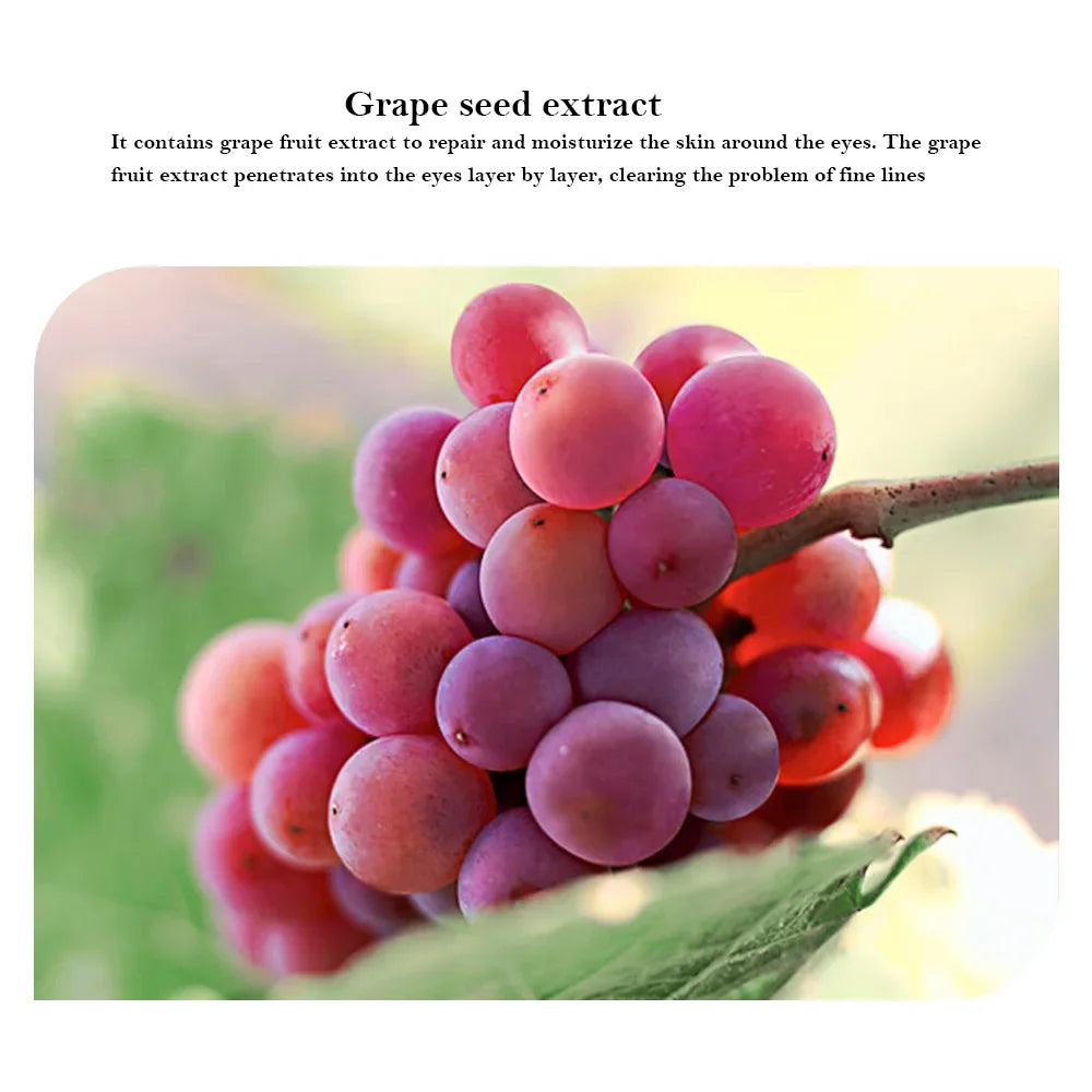 Grape Anti-aging Moisturizing Collagen Eye Mask Anti Dark Circles Dry Eyes Masks Beauty Skin Care Eye Patches 60Pcs