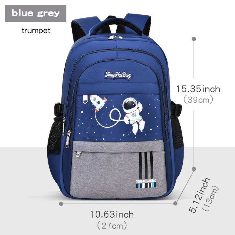 AstroPack School Backpack – Waterproof Laptop Bag for Boys Ages 6–12, Grades 1–6