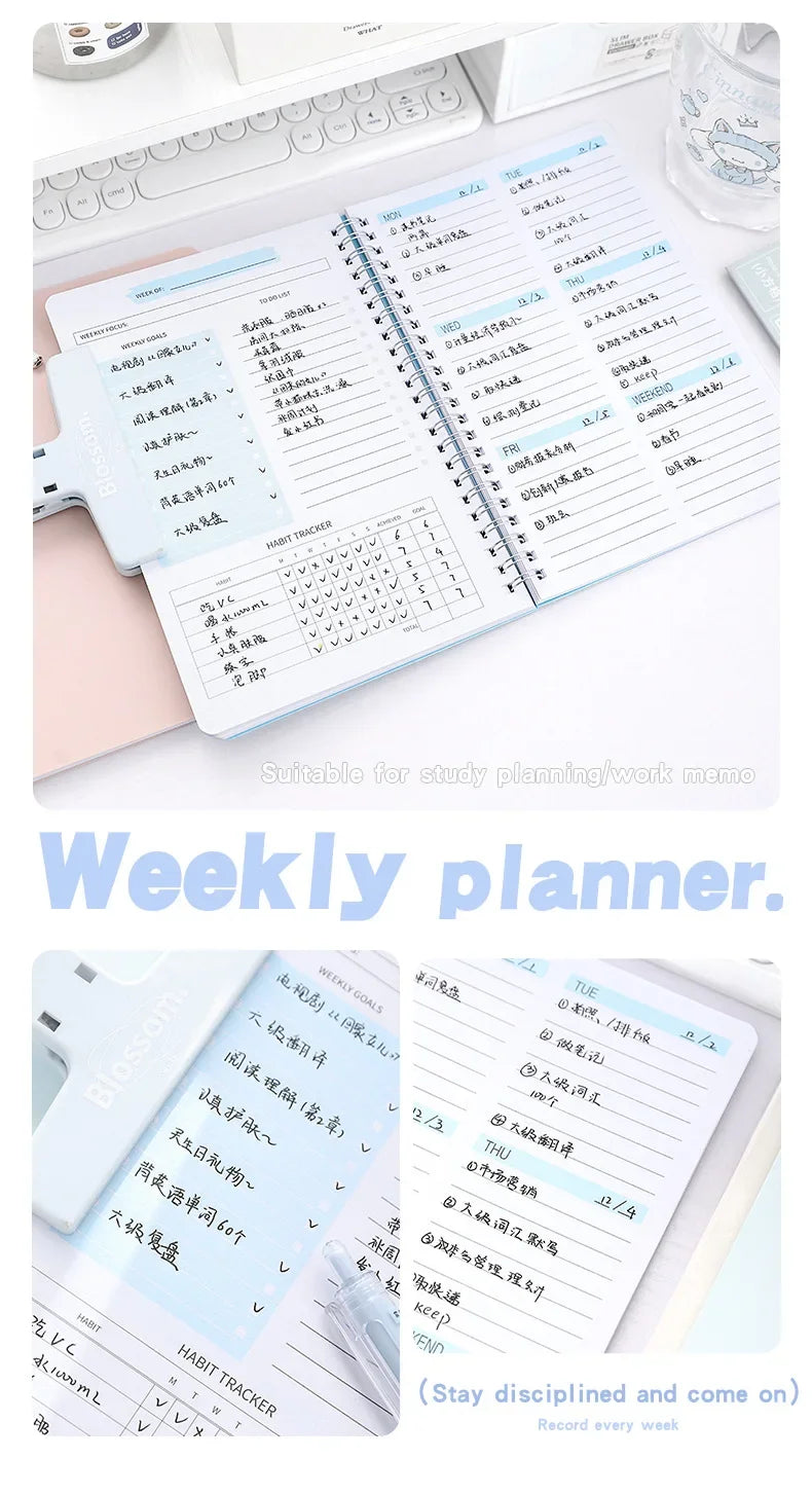 2024 Weekly Planner Agenda Notepad A5 Notebook 52 Weekly Planner Schedule Stationery School Office Supplies Stationery