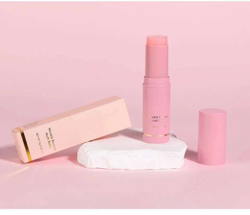 Korean Bounce Multi Balm Collagen Pink Stick Wrinkle Bounce Balm Multi Cream Dull Cosmetics Skin Care