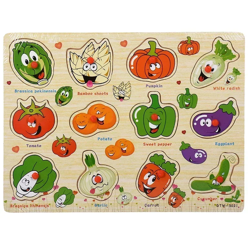 ABC Puzzle Shape Sorter Wooden Toys Early Learning Jigsaw Alphabet Number Puzzle Preschool Educational Baby Toys for Children