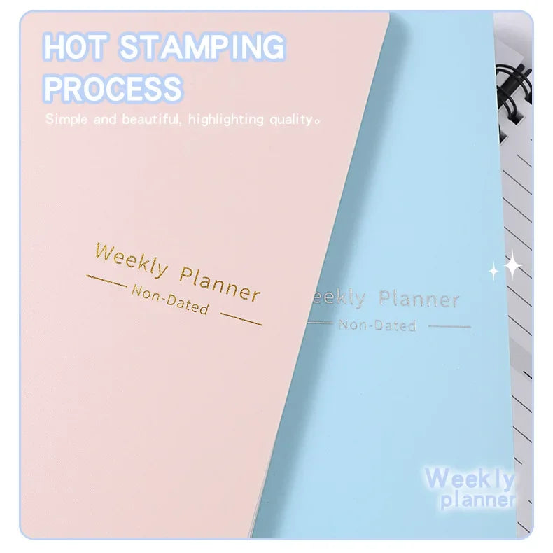 2024 Weekly Planner Agenda Notepad A5 Notebook 52 Weekly Planner Schedule Stationery School Office Supplies Stationery