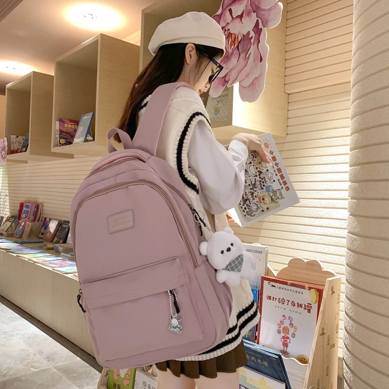 Campus Chic Backpack – Trendy, Waterproof & Totally Study-Ready!