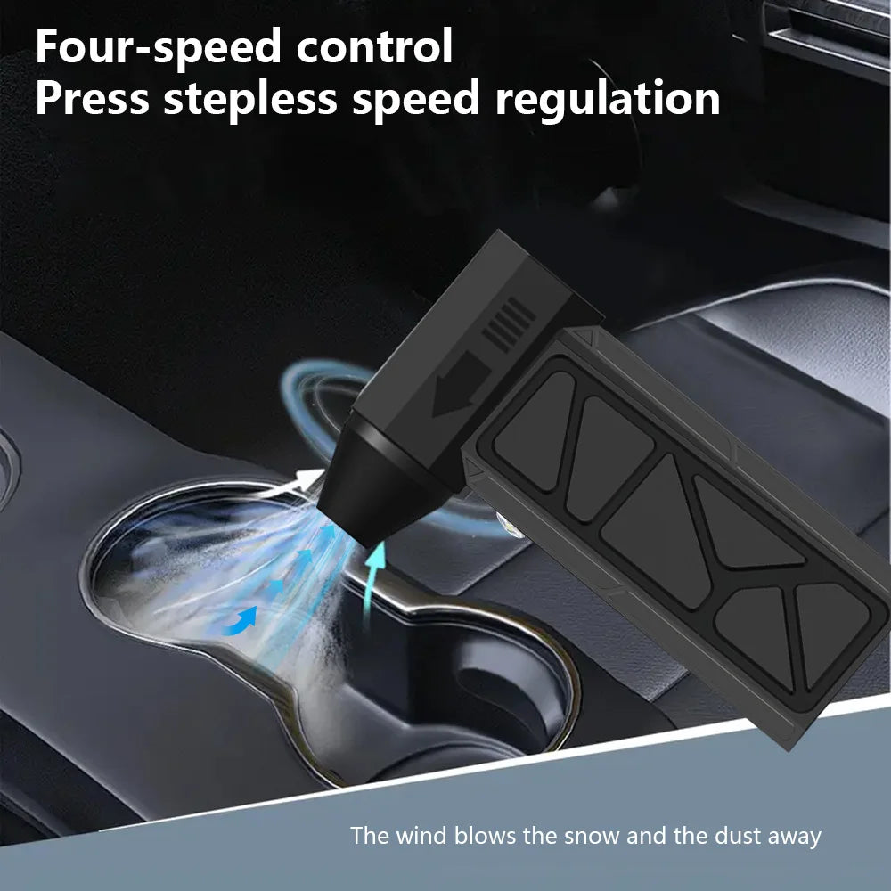 2-in-1 Blower & Vacuum | 4-Speed, Magnetic Nozzles, LED + Fast USB-C Charging