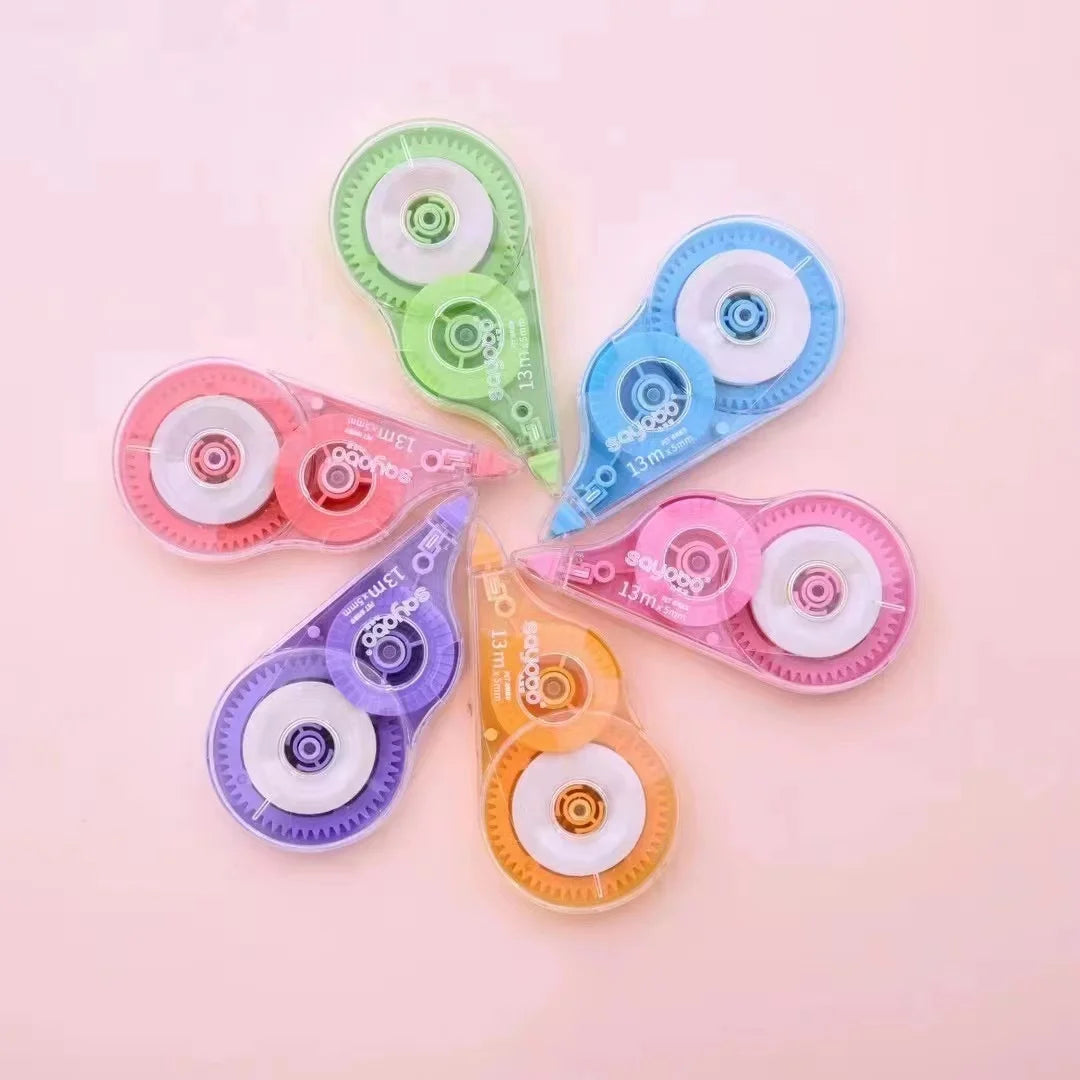 6-Pack Large Capacity Correction Tape – 2834.65 Inches Total, Affordable White Tape for Students & School Supplies