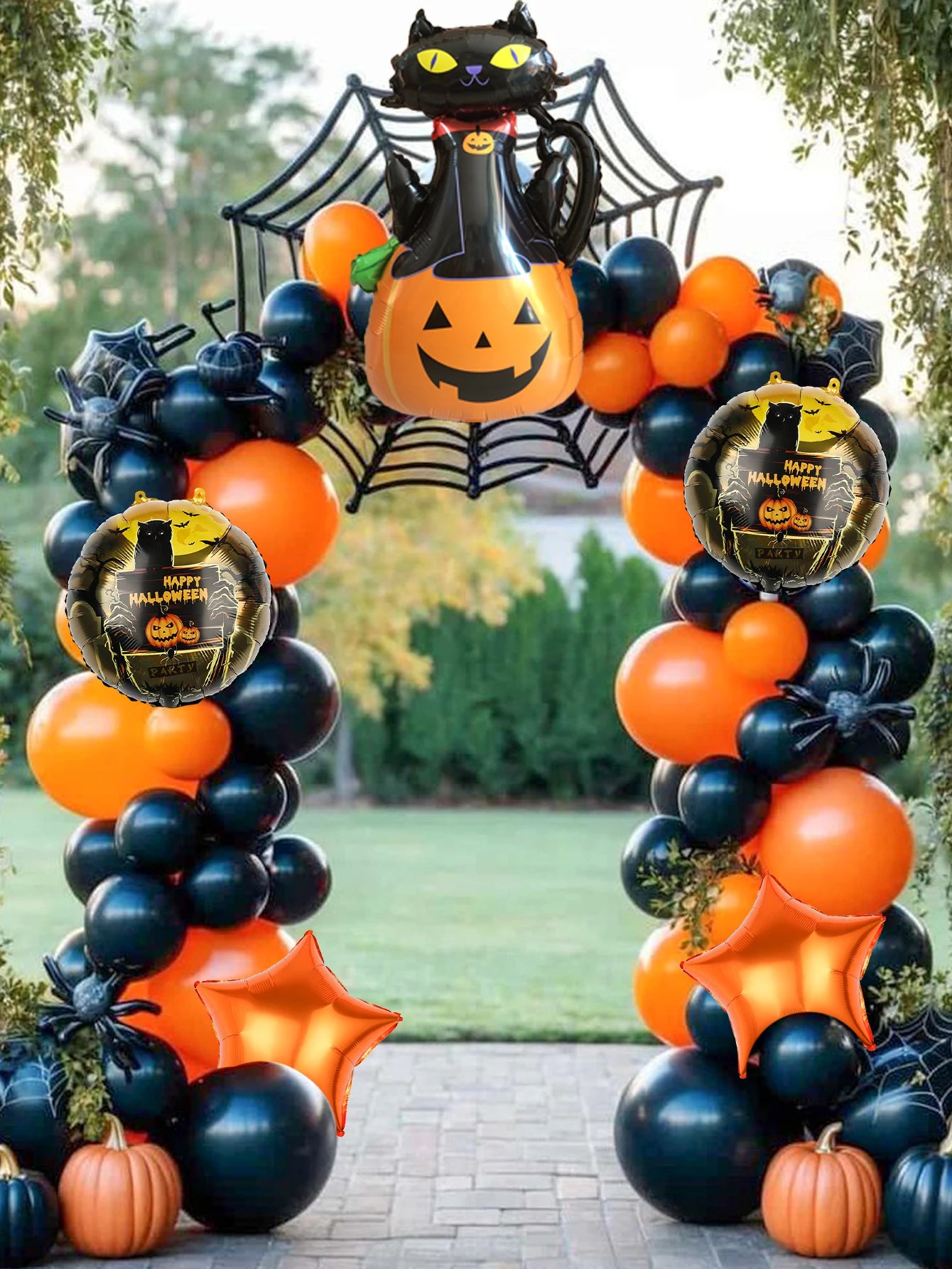 Halloween set, suitable for Halloween theme party decoration, horror theme activities, trick or treat festival atmosphere layout