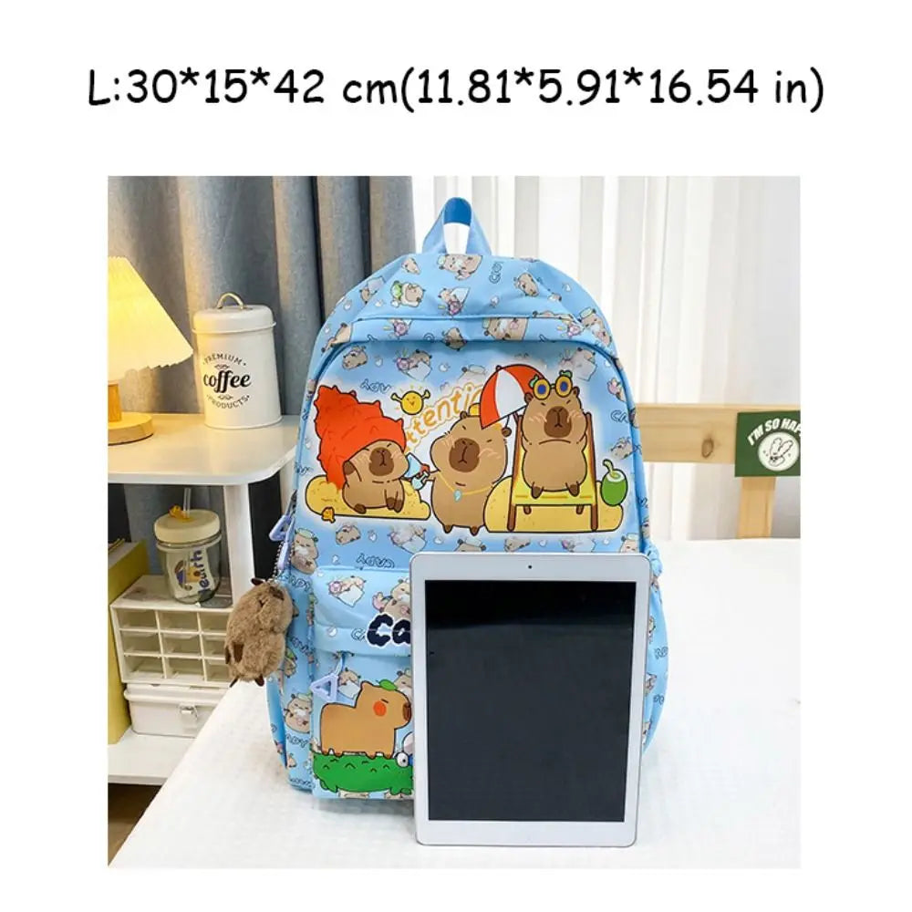 Capybara Breeze Backpack – Ultra-Light Cuteness for School & Play!