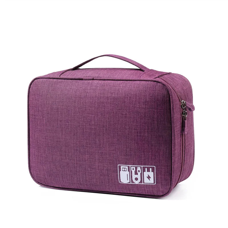 Cable Storage Bag Waterproof Digital Electronic Organizer Portable USB Data Line Charger Plug Storage Bag Travel Cable Organizer