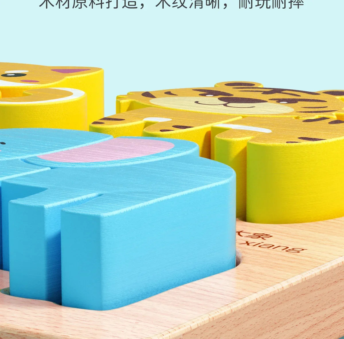 Animal Traffic Puzzles Toys for Kids Montessori Cartoon 3D Wooden Jigsaw Early Learning Educational Cognitive Game Children Gift