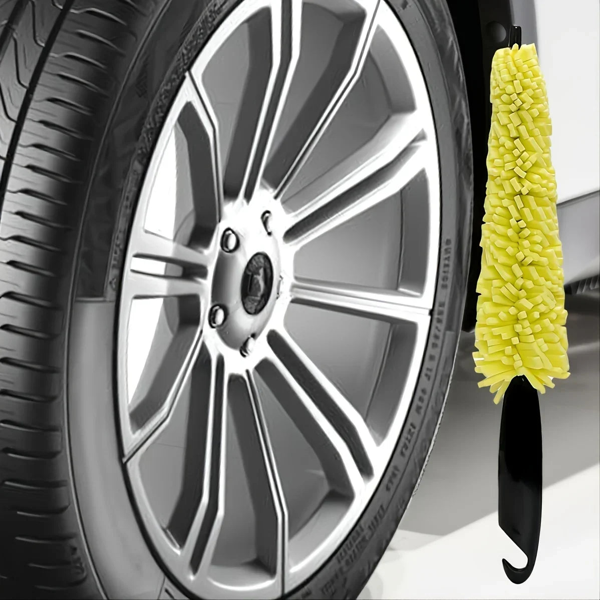 Car Cleaning Brush Effortlessly Clean Your Car Wheels with This Tire Rim Cleaning Tool Tire Shine Wheel Cleaner Brushs Sponge