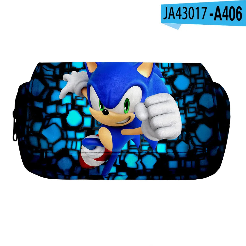 Sonic Speedster School Backpack – Anime Cartoon Schoolbag for Boys & Girls in Primary & Middle School