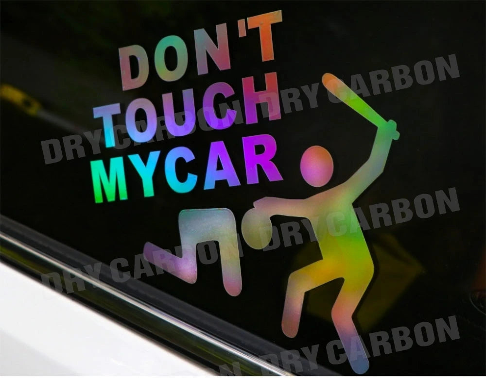 Creative Don't Touch My Car Car Sticker Decals - Funny Exterior Auto Decals for Universal Car Window Accessories