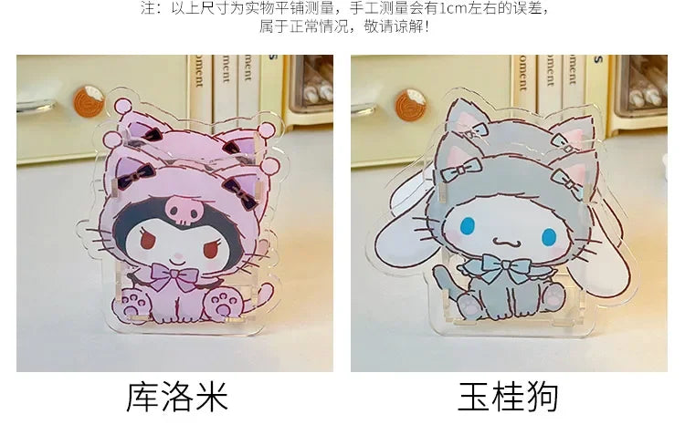 Sanrio Acrylic Pen Holder – Transparent, Cute & Multifunctional Desk Organizer for Kids’ Stationery & School Supplies